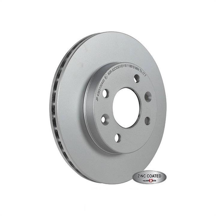 Jp Group 4363100400 Front brake disc ventilated 4363100400
