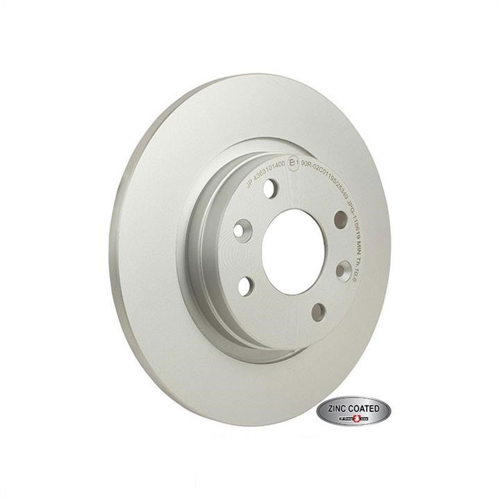 Jp Group 4363101400 Unventilated front brake disc 4363101400