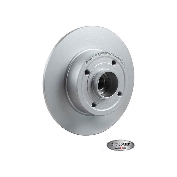 Jp Group 4363201300 Rear brake disc, non-ventilated 4363201300