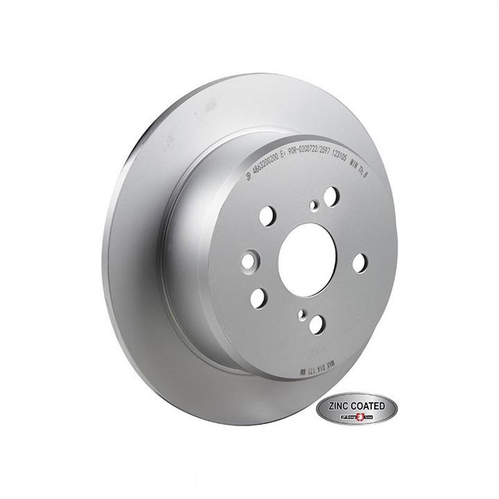 Jp Group 4863200200 Rear brake disc, non-ventilated 4863200200