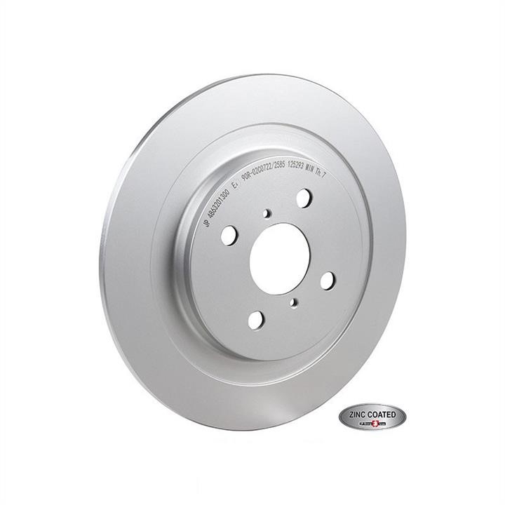 Jp Group 4863201300 Rear brake disc, non-ventilated 4863201300