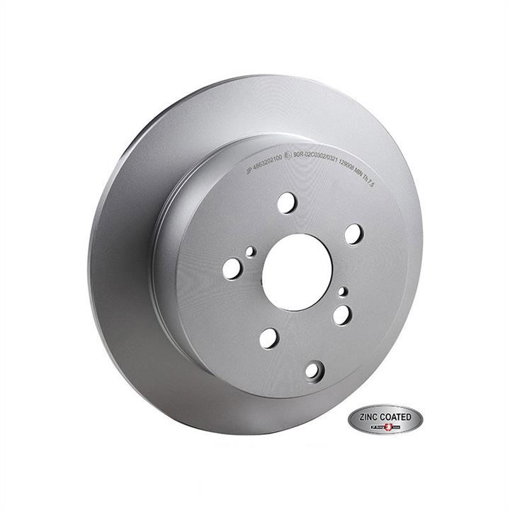 Jp Group 4863202100 Rear brake disc, non-ventilated 4863202100