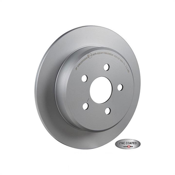 Jp Group 5063200200 Rear brake disc, non-ventilated 5063200200