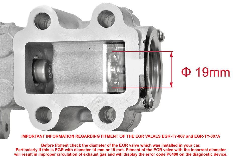 NTY EGR-TY-007A Exhaust gas recirculation valve EGRTY007A