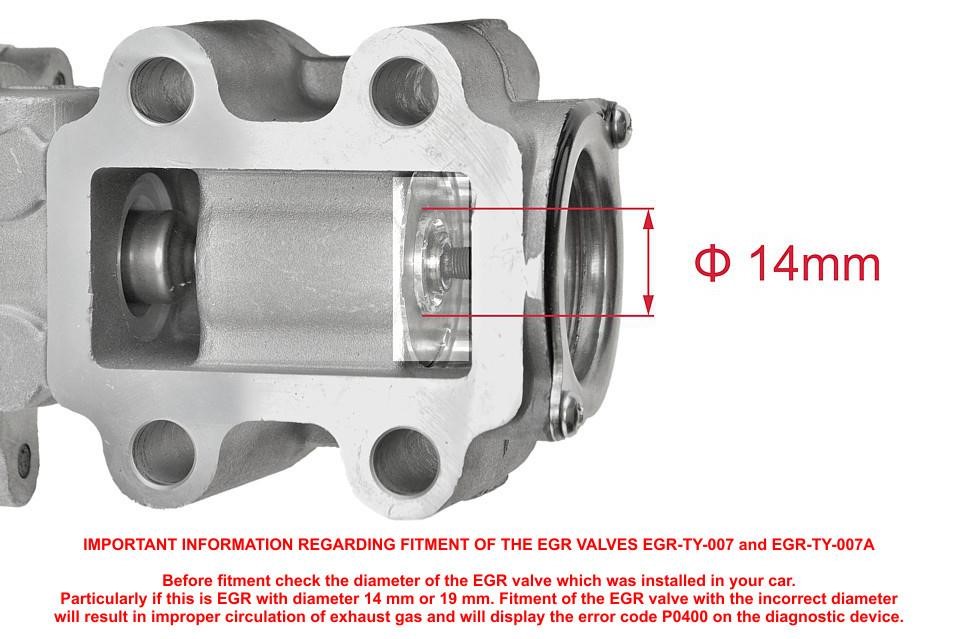 NTY EGR-TY-007 Exhaust gas recirculation valve EGRTY007