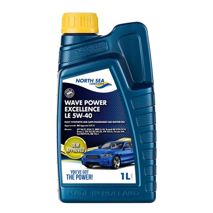 North Sea Lubricants 72260/1 Engine oil North Sea Lubricants Wave power EXCELLENCE LE 5W-40, 1L 722601
