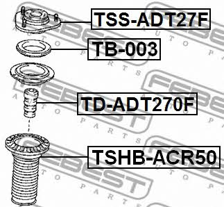 Febest Front Shock Absorber Support – price 171 PLN