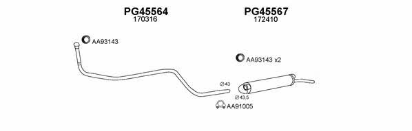 Veneporte 450345 Exhaust system 450345