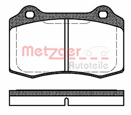 Metzger 1170725 Brake Pad Set, disc brake 1170725