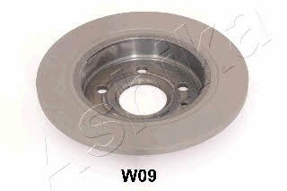Ashika 61-0W-W09 Rear brake disc, non-ventilated 610WW09