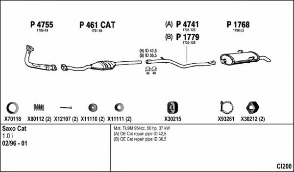  CI200 Exhaust system CI200