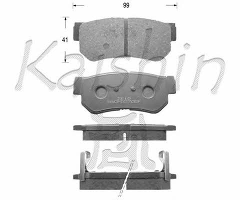 Kaishin FK11118 Brake Pad Set, disc brake FK11118