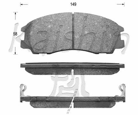 Kaishin FK11136 Brake Pad Set, disc brake FK11136