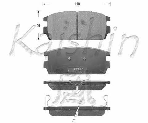 Kaishin FK11139 Brake Pad Set, disc brake FK11139
