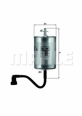 Mahle/Knecht KL 80 Fuel filter KL80