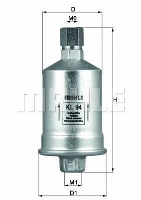 Mahle/Knecht KL 94 Fuel filter KL94