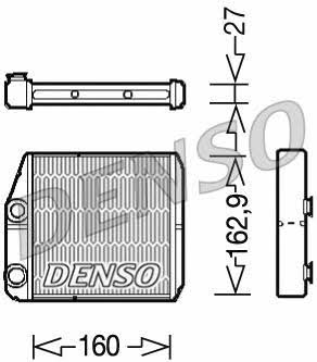 DENSO DRR09035 Heat exchanger, interior heating DRR09035