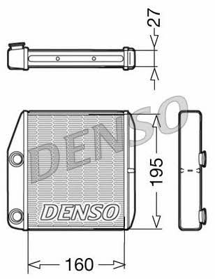 DENSO DRR09075 Heat exchanger, interior heating DRR09075