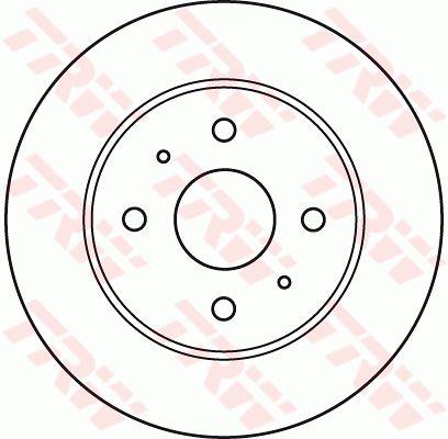 TRW DF4905 Brake disc DF4905 DF4905 TRW Brake disc