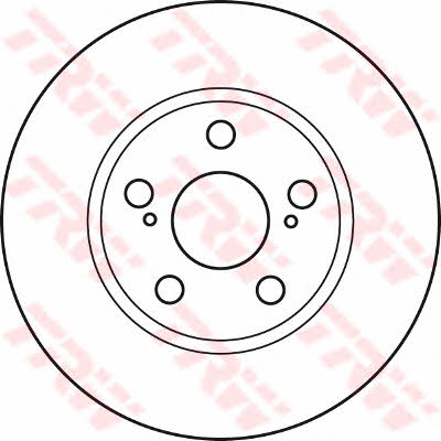 Front vented brake disc TRW DF4906