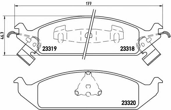 Buy Brembo P11011 – good price at EXIST.AE!