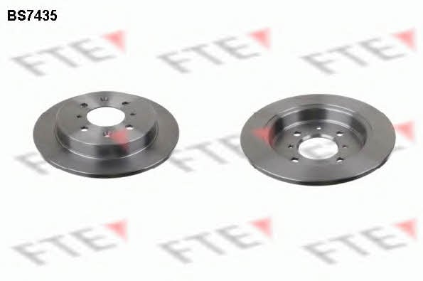 FTE BS7435 Rear brake disc, non-ventilated BS7435
