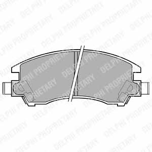 Delphi LP547 Brake Pad Set, disc brake LP547