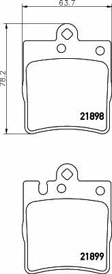 Hella-Pagid 8DB 355 008-451 Brake Pad Set, disc brake 8DB355008451