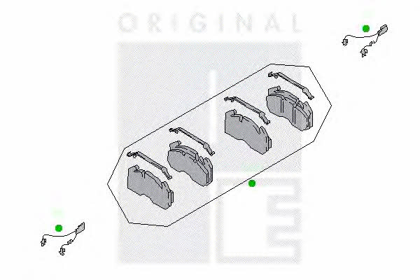 PE Automotive 2311-12009-0416-02 Disc brake pad set 231112009041602