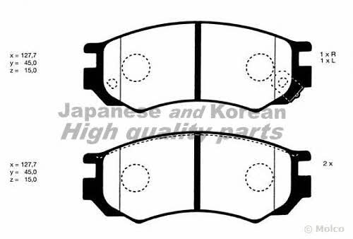 Ashuki N009-91 Brake Pad Set, disc brake N00991