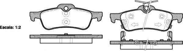 Road house 2862.02 Brake Pad Set, disc brake 286202