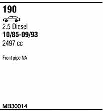  MB30014 Exhaust system MB30014