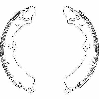 Road house 4349.00 Brake shoe set 434900