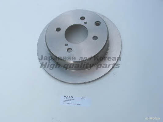 Ashuki N014-14 Rear brake disc, non-ventilated N01414