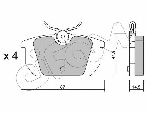 Cifam 822-064-0 Brake Pad Set, disc brake 8220640