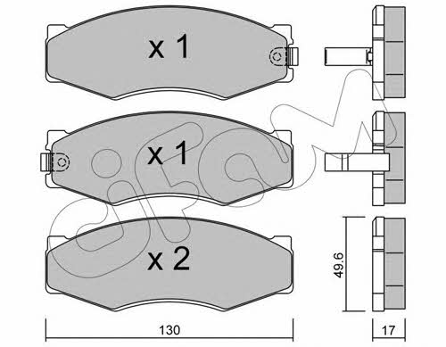 Cifam 822-066-1 Brake Pad Set, disc brake 8220661