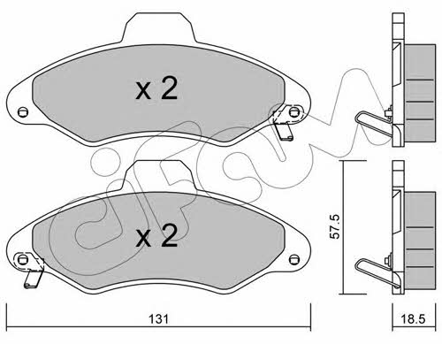 Cifam 822-071-1 Brake Pad Set, disc brake 8220711