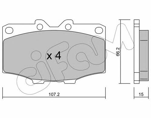 Cifam 822-109-0 Brake Pad Set, disc brake 8221090