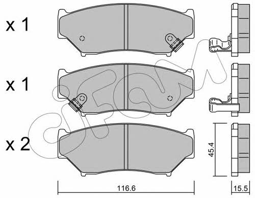 Cifam 822-136-0 Brake Pad Set, disc brake 8221360