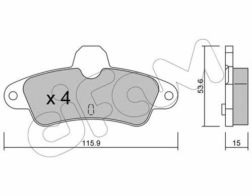 Cifam 822-143-0 Brake Pad Set, disc brake 8221430