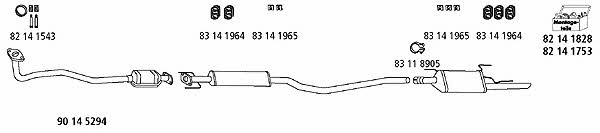 HJS Leistritz OP_682 Exhaust system OP682