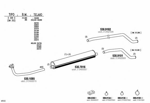 Asso ARTTRUCK260 Exhaust system ARTTRUCK260