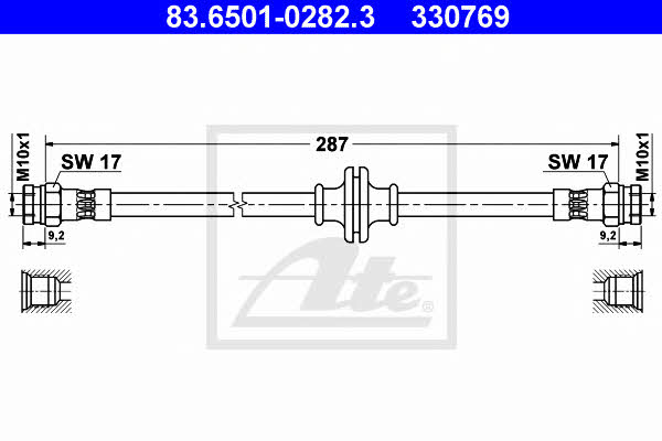 Ate 83.6501-0282.3 Brake Hose 83650102823