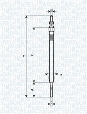 Heater plugs Smart Forfour: 062900081304 Magneti marelli Glow plug