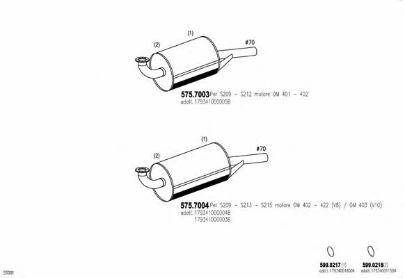  ARTTRUCK476 Exhaust system ARTTRUCK476