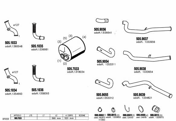  ARTTRUCK520 Exhaust system ARTTRUCK520