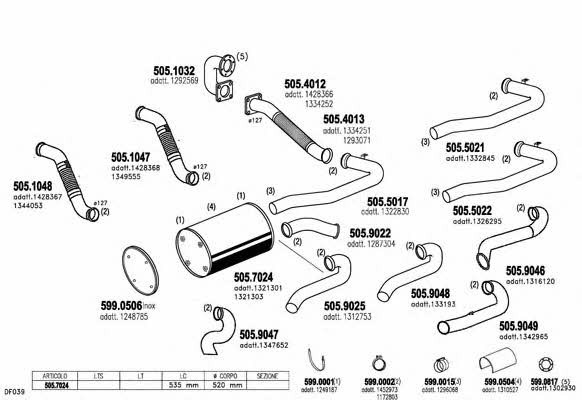  ARTTRUCK526 Exhaust system ARTTRUCK526