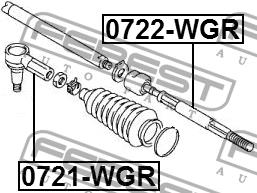 Inner Tie Rod Febest 0722-WGR