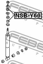 Febest Shock absorber bushing – price 14 PLN