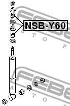 Shock absorber bushing Febest NSB-Y60